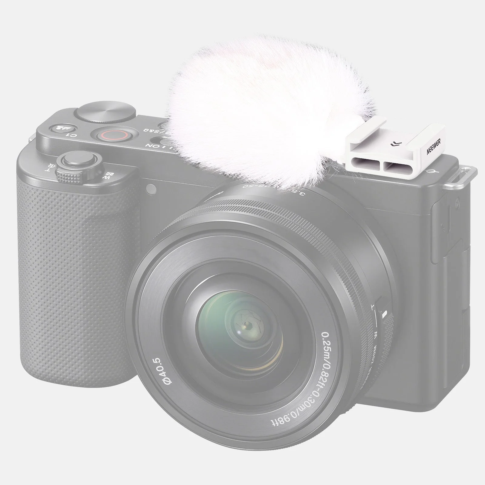 NEEWER CA133 Windschutz mit Cold Shoe Halterung für ZV-1F/ZV-E10/ZV-1/ZV-E1/ZV-1 II – Bild 9