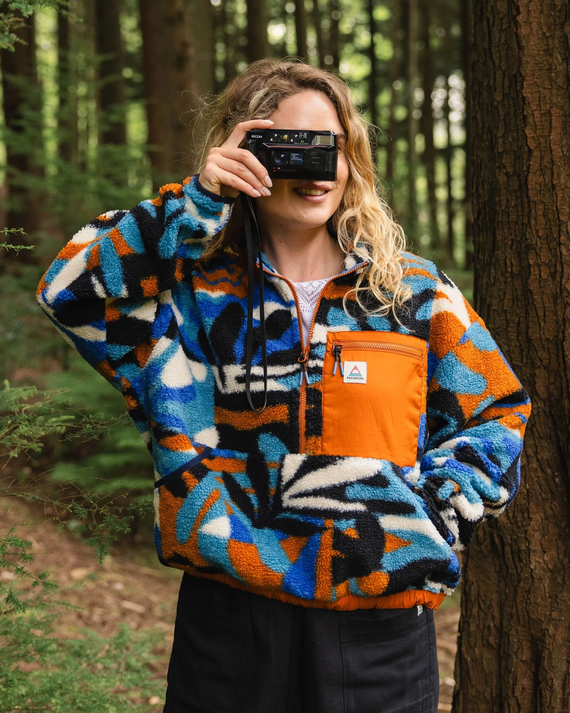 Ravi Sherpa-Fleece - Berglaub Blau – Bild 2