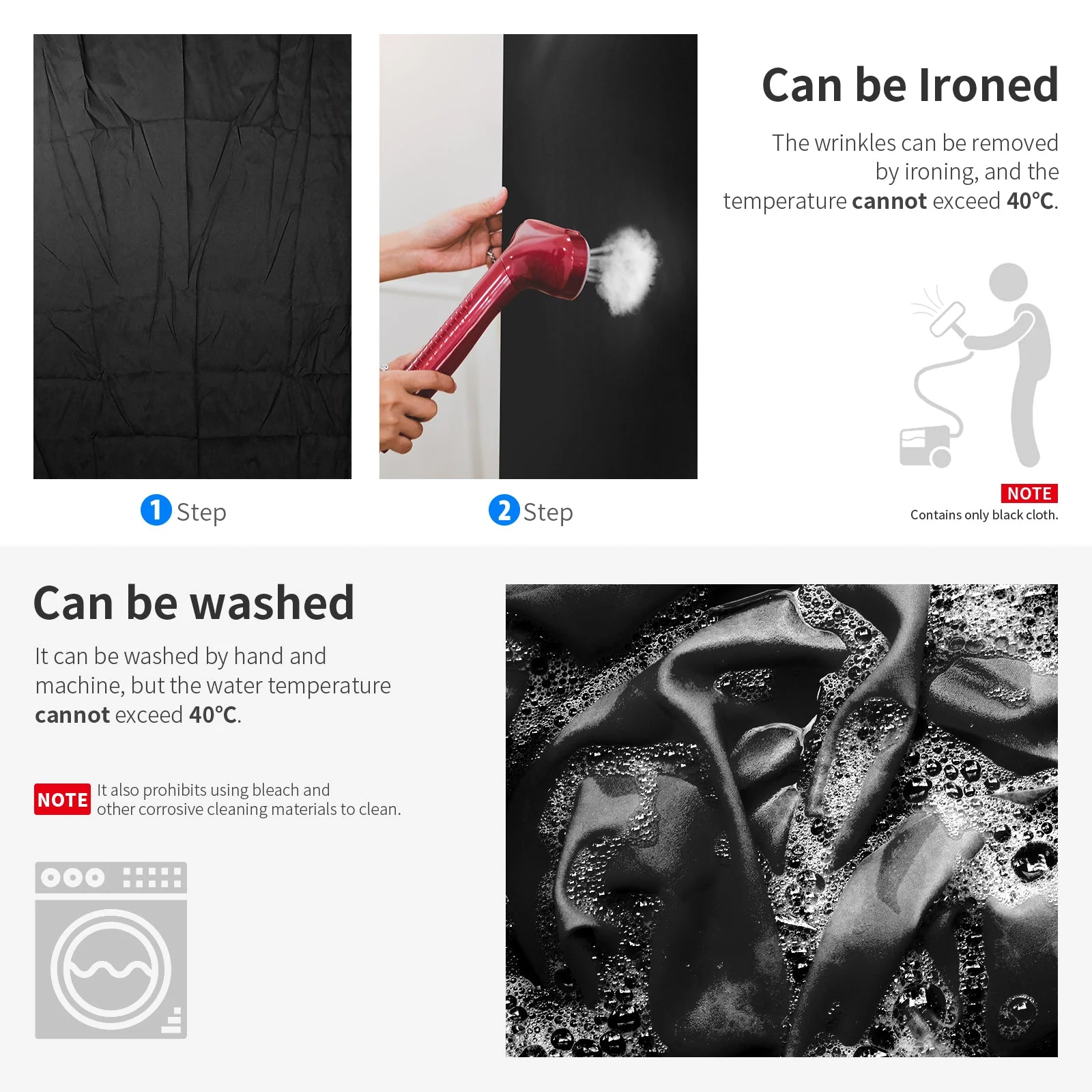 NEEWER 3x3.6m PRO Faltbarer Fotostudio Hintergrund aus Polyester – Bild 5