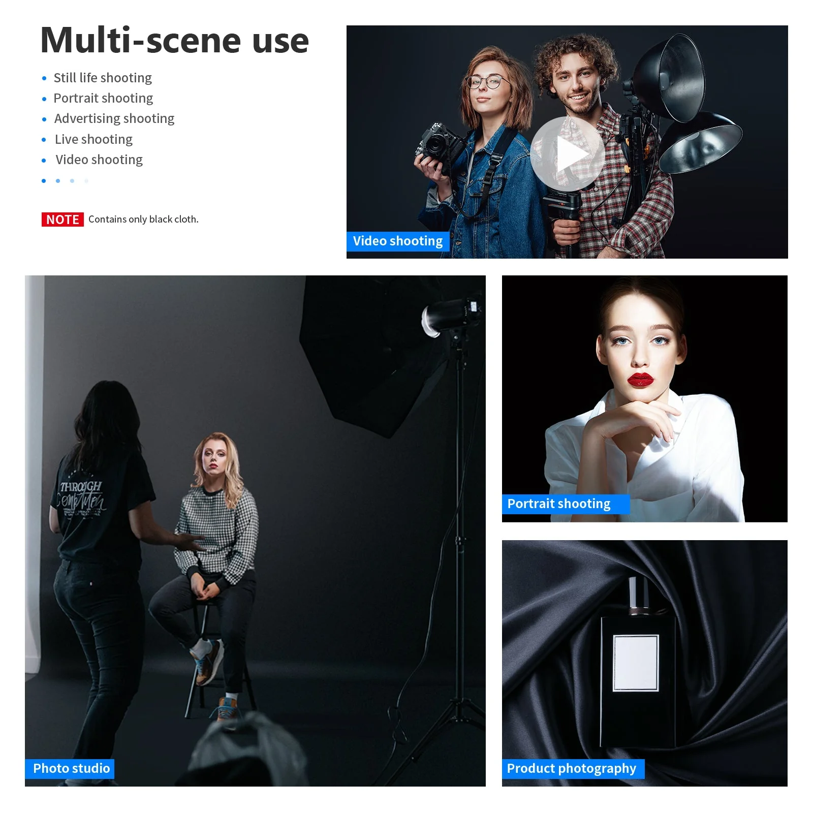 NEEWER 3x3.6m PRO Faltbarer Fotostudio Hintergrund aus Polyester – Bild 7