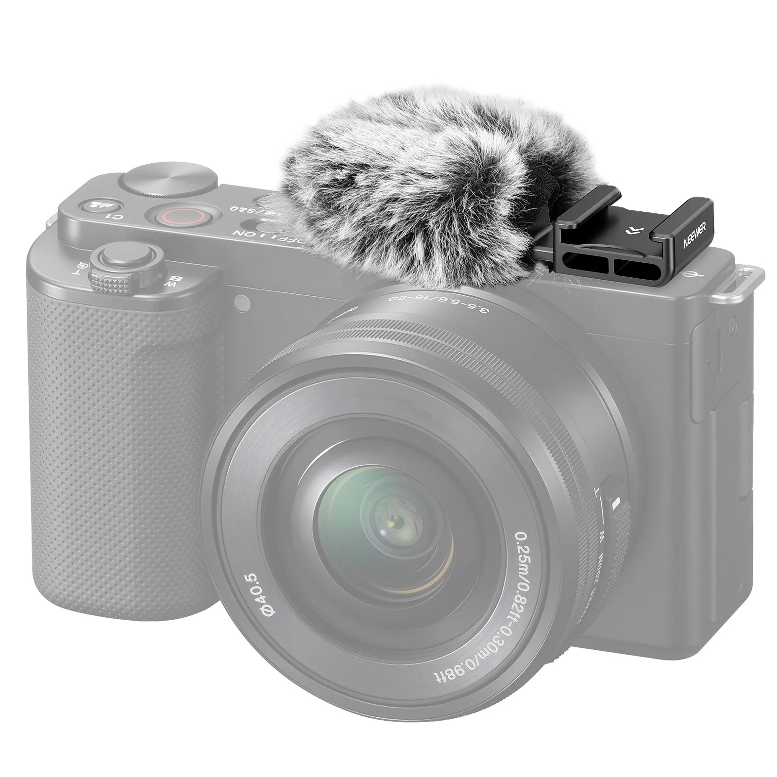 NEEWER CA133 Windschutz mit Cold Shoe Halterung für ZV-1F/ZV-E10/ZV-1/ZV-E1/ZV-1 II – Bild 2