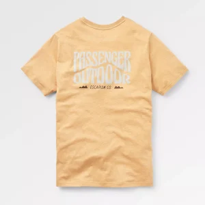 Yuca Baumwoll-T-Shirt - Staubiges Ocker Meliert