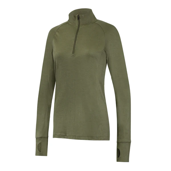 IONA - WOMEN'S MERINO WOOL BASELAYER LONG SLEEVE ZIP TOPIONA – Bild 5