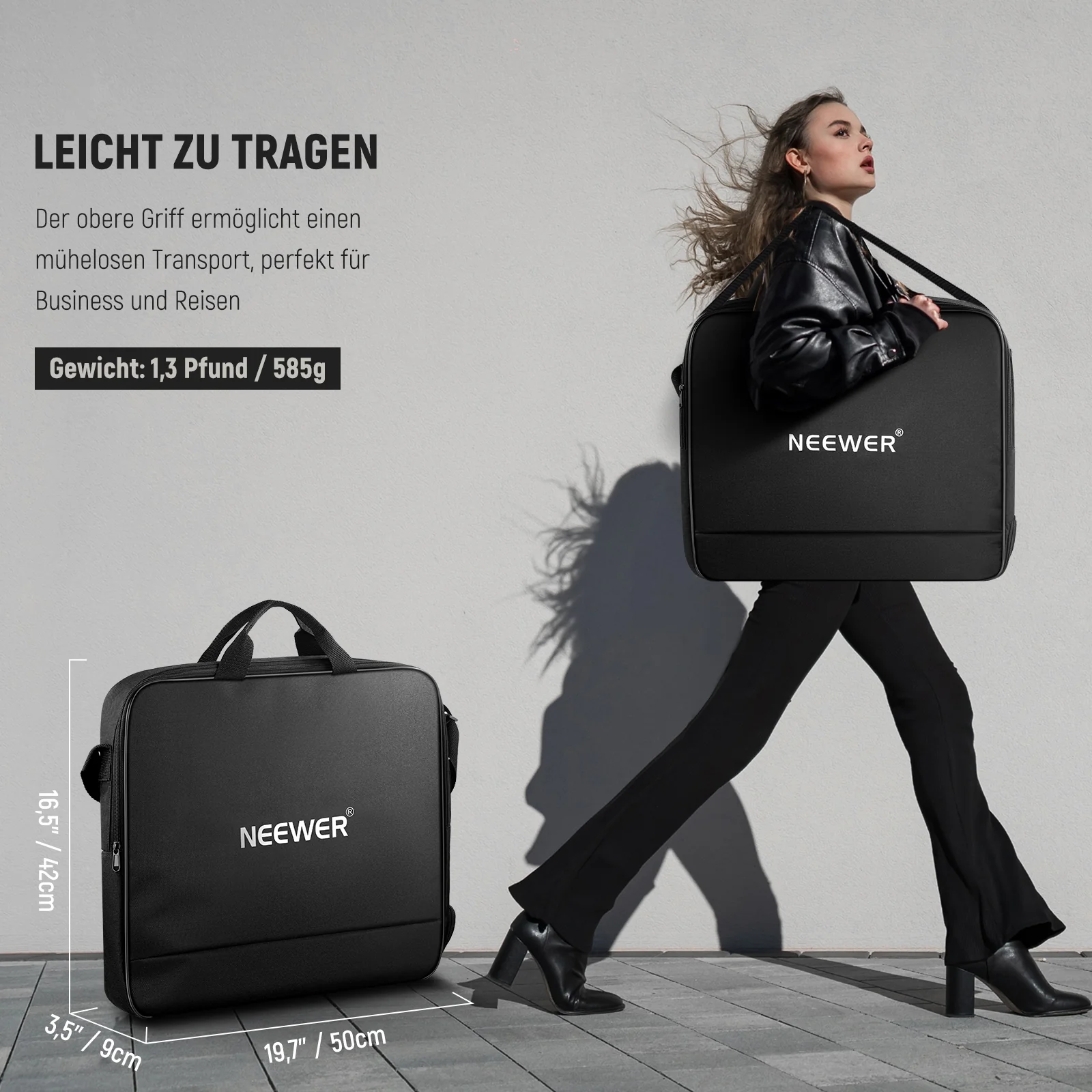 NEEWER RU-011 12" Ringlicht Aufbewahrungstasche für RH12B RH12C RH10B RH8B – Bild 3