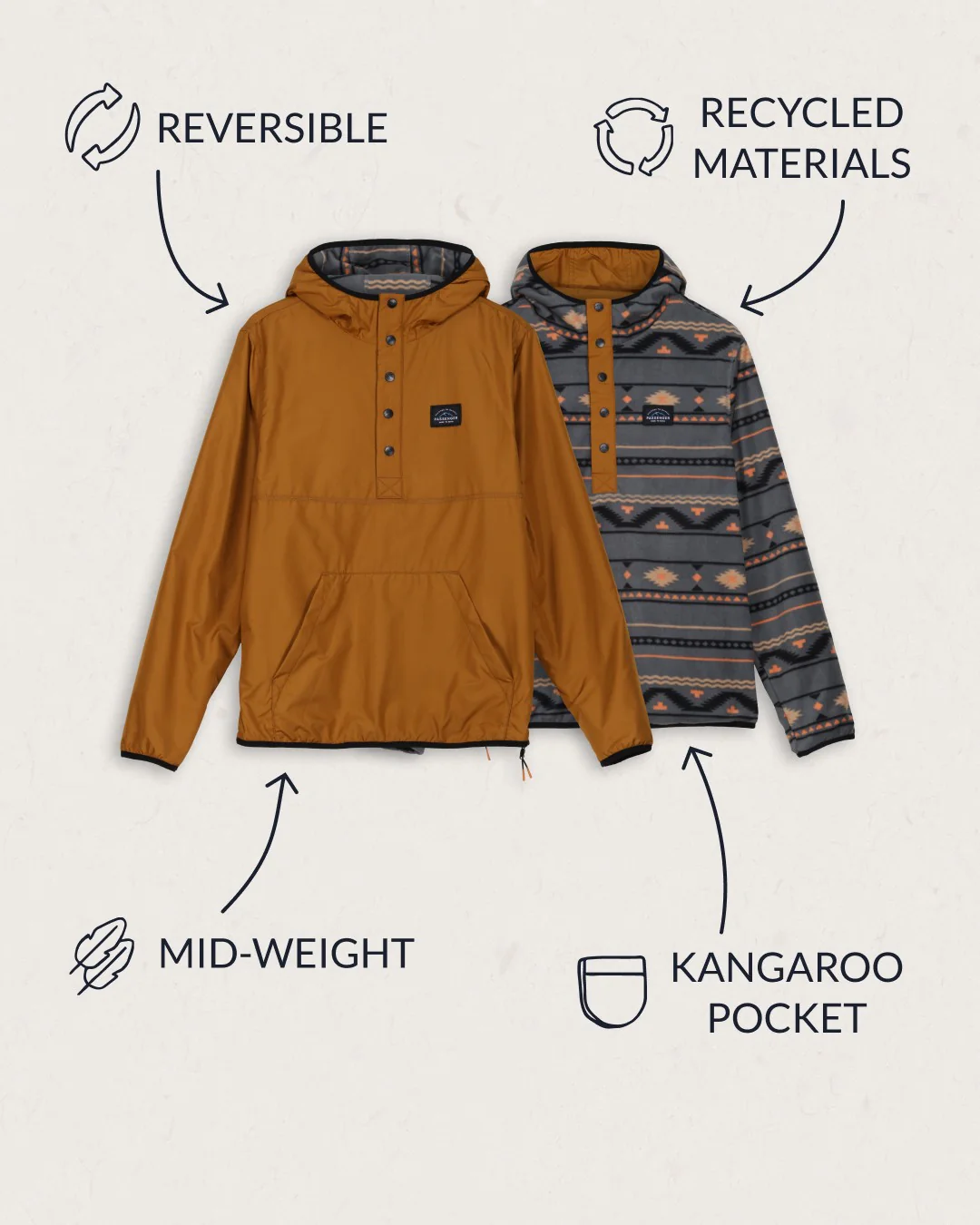 Journey Wendejacke - Goldbraun – Bild 4