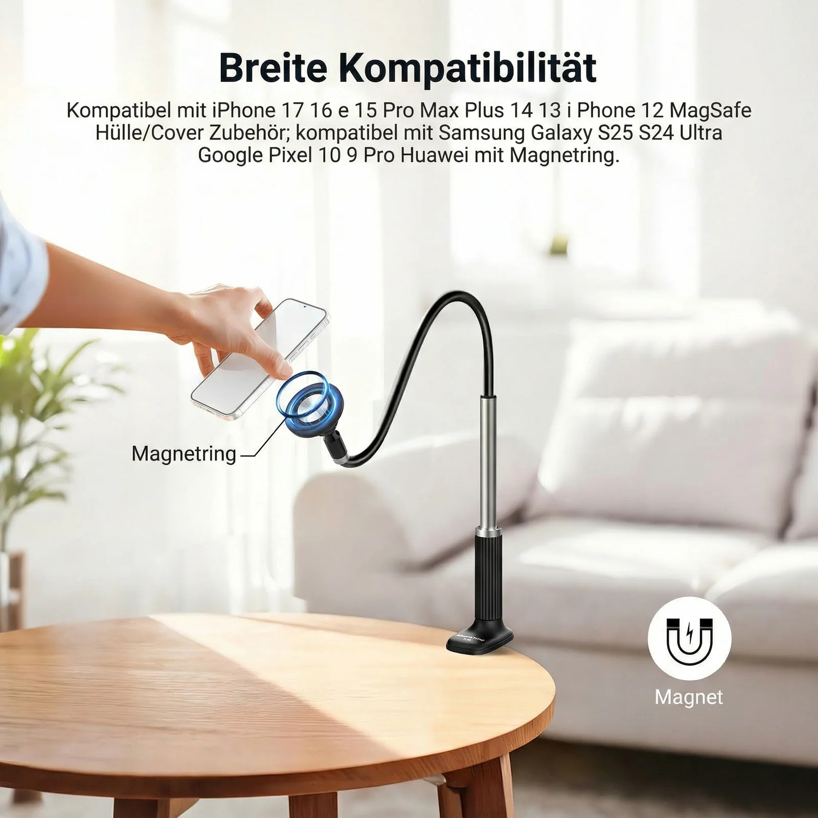 NEEWER BASICS PA151 magnetischer Handyhalterung – Bild 4