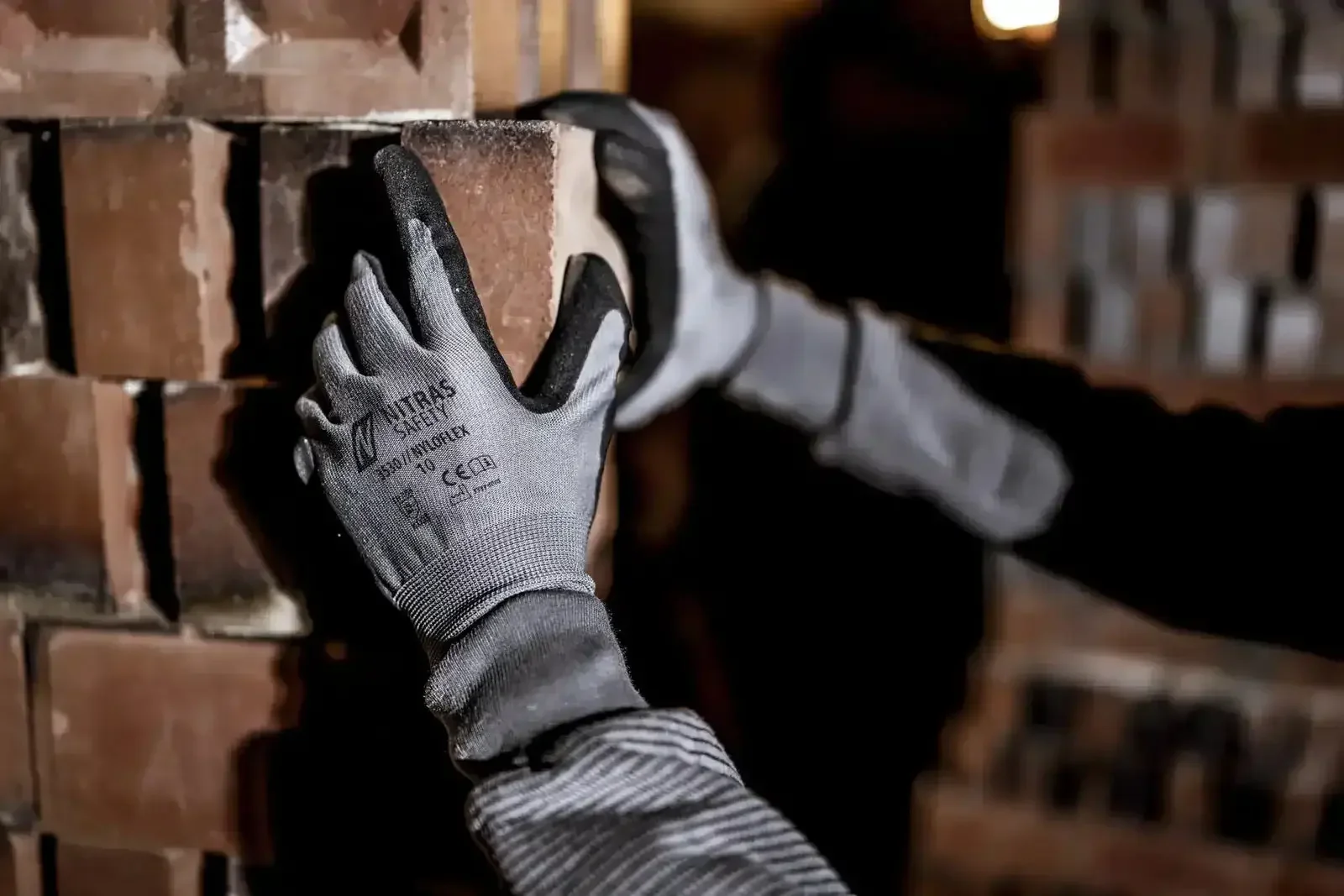 NITRAS NYLOFLEX 3530 | Montagehandschuhe | grau/schwarz | – Bild 3