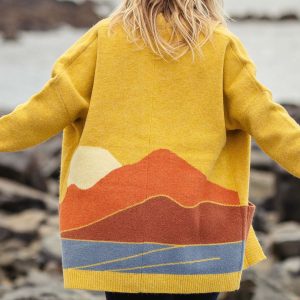 Vista Knitted Cardigan - Amber Gold