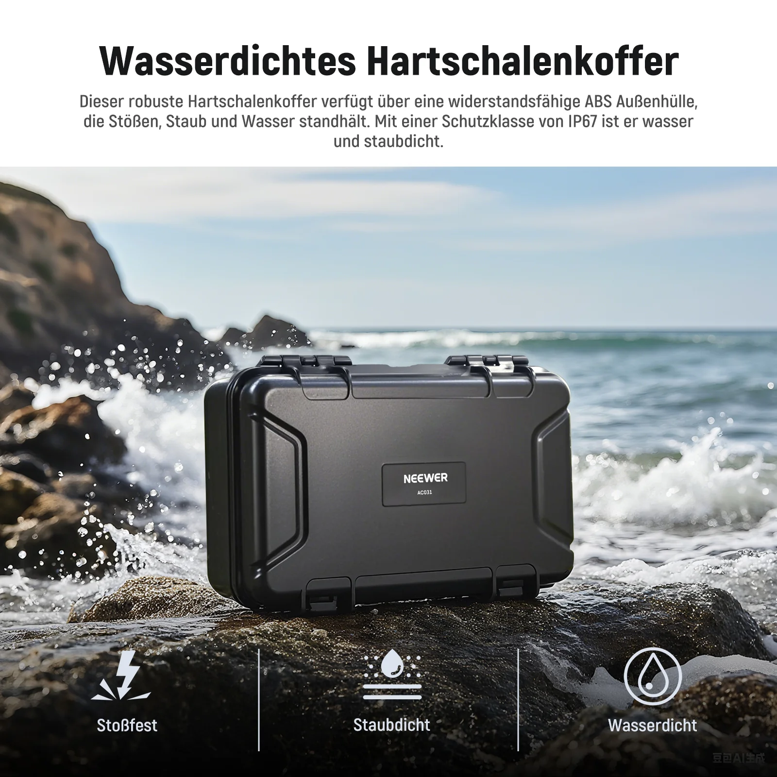 NEEWER AC031 Hartschalen Koffer Für DJI Osmo Action 5 Pro / 4/3 Kamera – Bild 7
