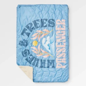 Cabin Sherpa Decke - Faded Denim