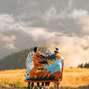 Cabin Sherpa Decke - Retro Orange