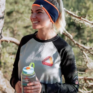 Atlantis Base Layer Langarm-T-Shirt - Schwarz/Grau Meliert