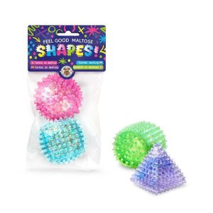Glitzer-Maltose-Shapes 2er-Set – Anti-Stress-Squeeze-Figuren mit Glitzer