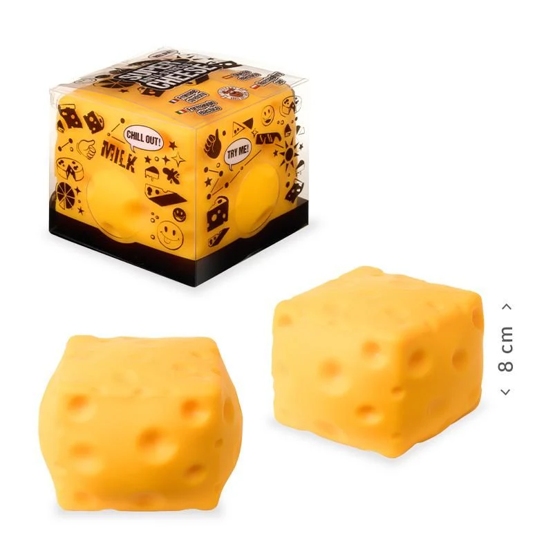 XXL Anti-Stress Käse – Soft-Touch Stresskiller
