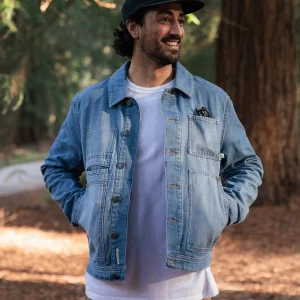 Vantage Denim Jacke - Helles Denim