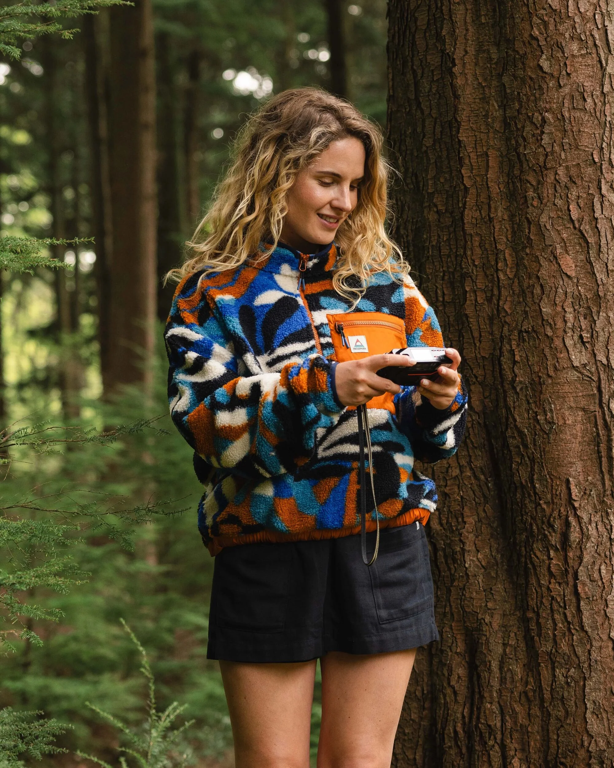 Ravi Sherpa-Fleece - Berglaub Blau – Bild 5