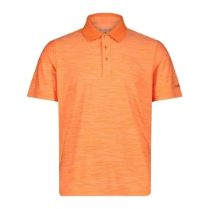 CMP Herren Funktions-Poloshirt Melange Man Polo 39T5817 flame melange