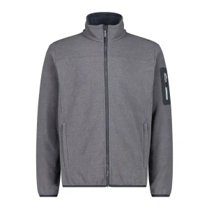 CMP Herren Knitted Jacquard Jacke Fleecejacke 38H2237 grey-titanio Herrenjacke