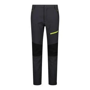 CMP Herren  Man Pant Softshellhose 30A1477 antracite-nero-acido Slim Fit Wanderhose