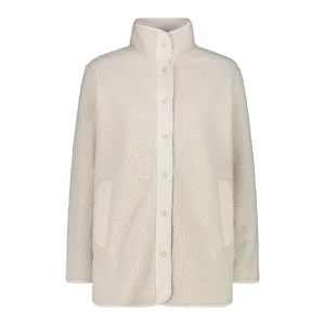 CMP Woman Long Jacket 34P0666 vaniglia HighLoft Fleecejacke Langjacke