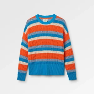 Reflection Stripey Pullover - Glutorange Mehrfarbig Gestreift
