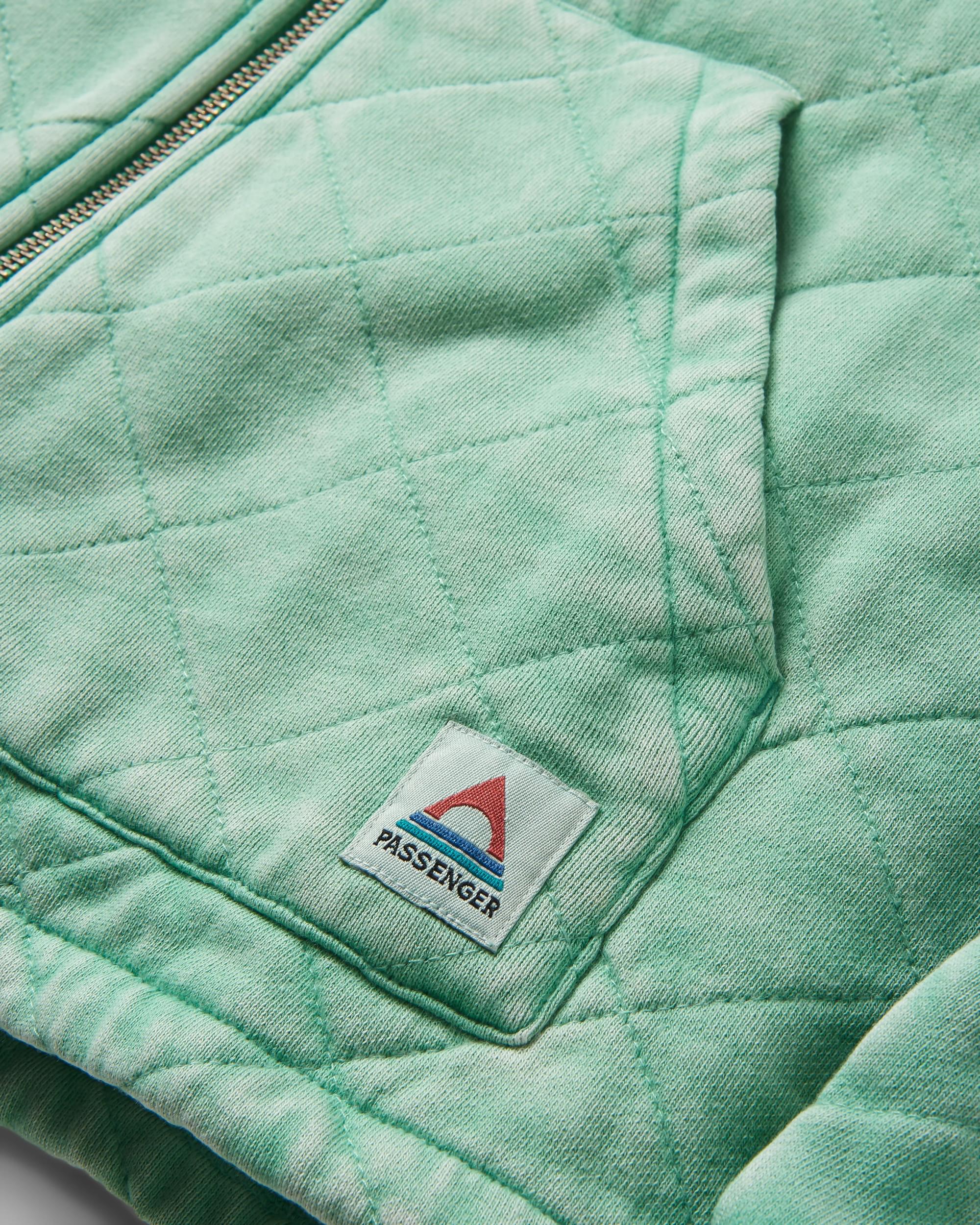 Clementine Gesteppte Reißverschlussjacke - Grüne Fichte – Bild 6