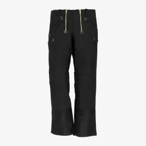 FHB Zunfthose 70086 KLAUS Zwirn-Doppel-Pilot Fb. schwarz Englisch Leder m. Knietasche