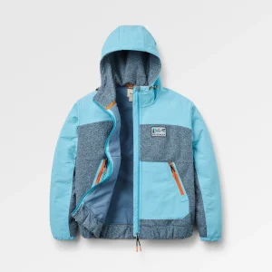 Wärmende Winddichte Fleecejacke mit Reißverschluss - Stürmisches Blau/Retro Blue