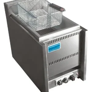 KSF Hochleistungs-Elektro-Fritteuse Edelstahl mit einem Becken, inkl. Fritteusekorb