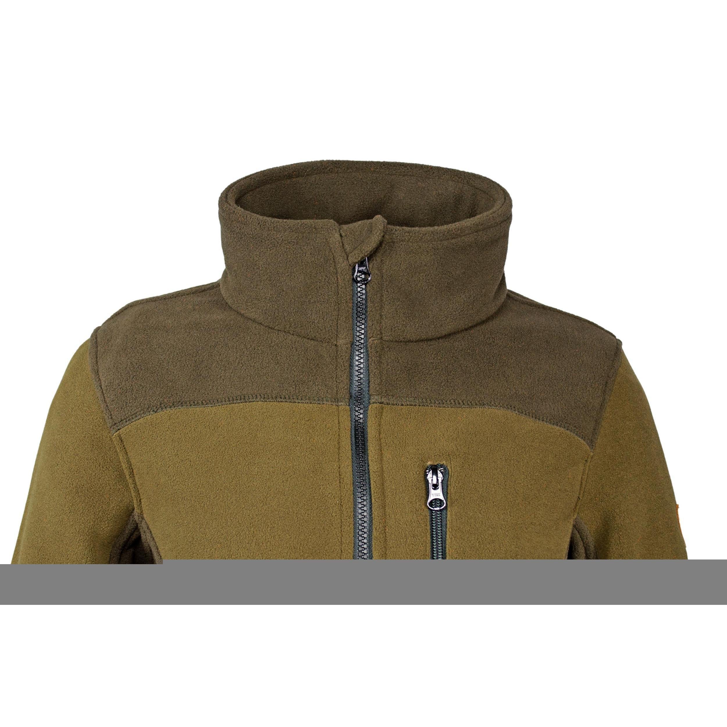 HUBERTUS Damen Fleecejacke EIFEL zweifarbig oliv/braun Jacke Jagdjacke Damenjacke – Bild 4