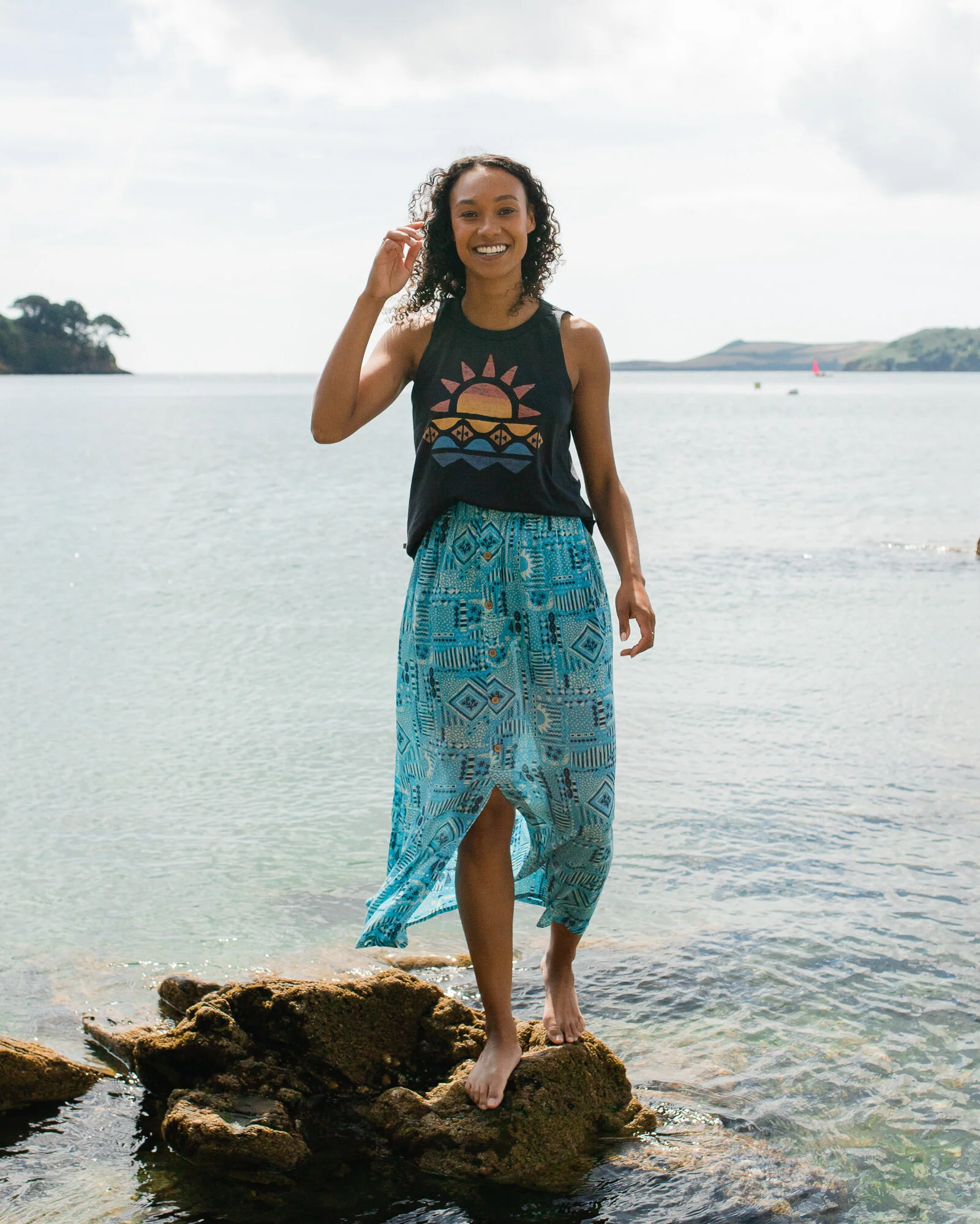 Hannah Rock - Vintage Patchwork Blau Pool – Bild 3