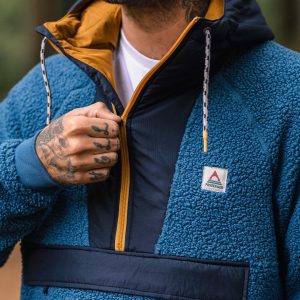 Woodland Polar-gefüttertes Sherpa-Fleece - Blauer Stahl