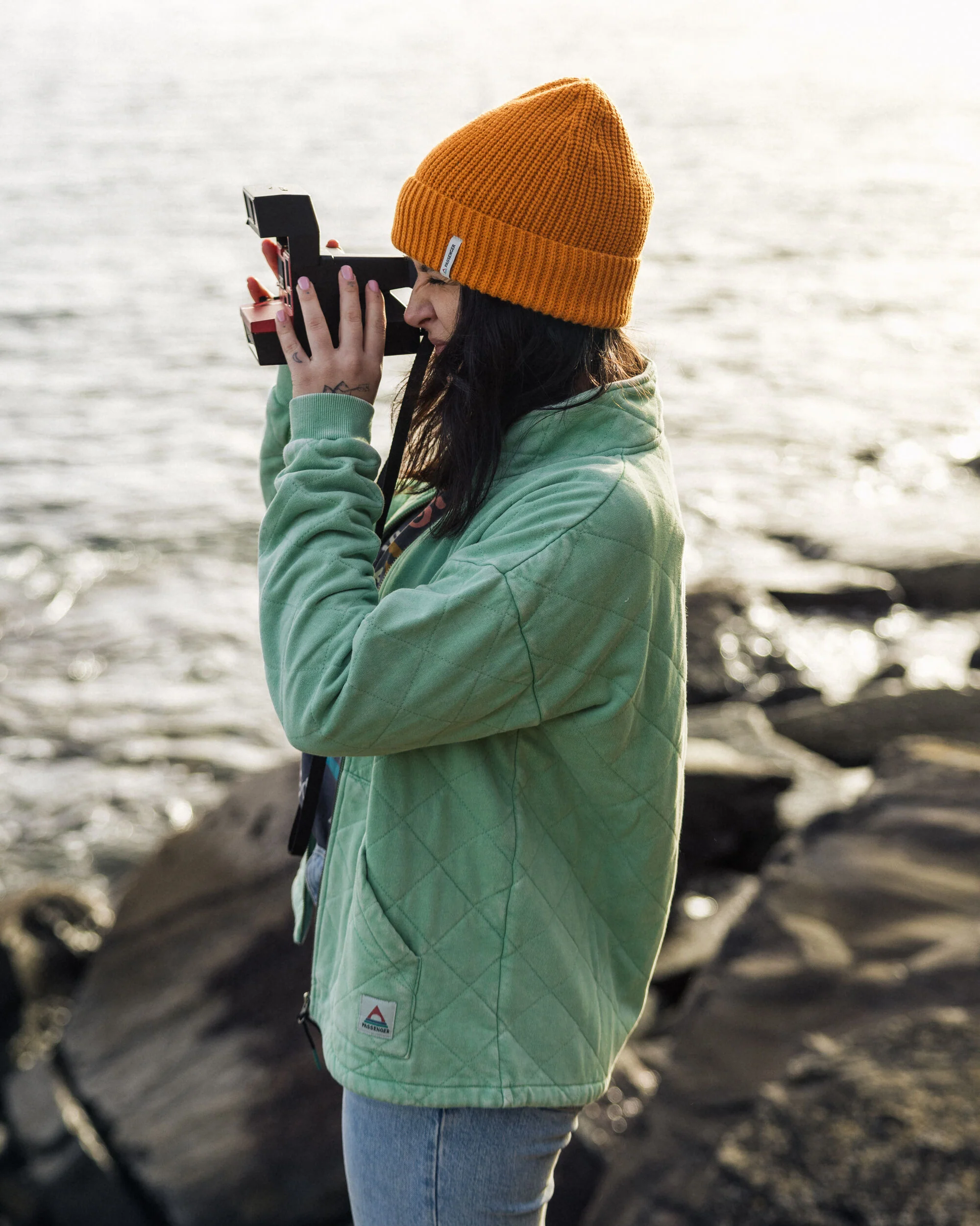 Clementine Gesteppte Reißverschlussjacke - Grüne Fichte – Bild 5