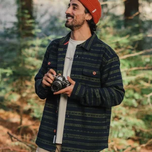 Taupo Bio-Baumwollhemd - Tiefes Marineblau