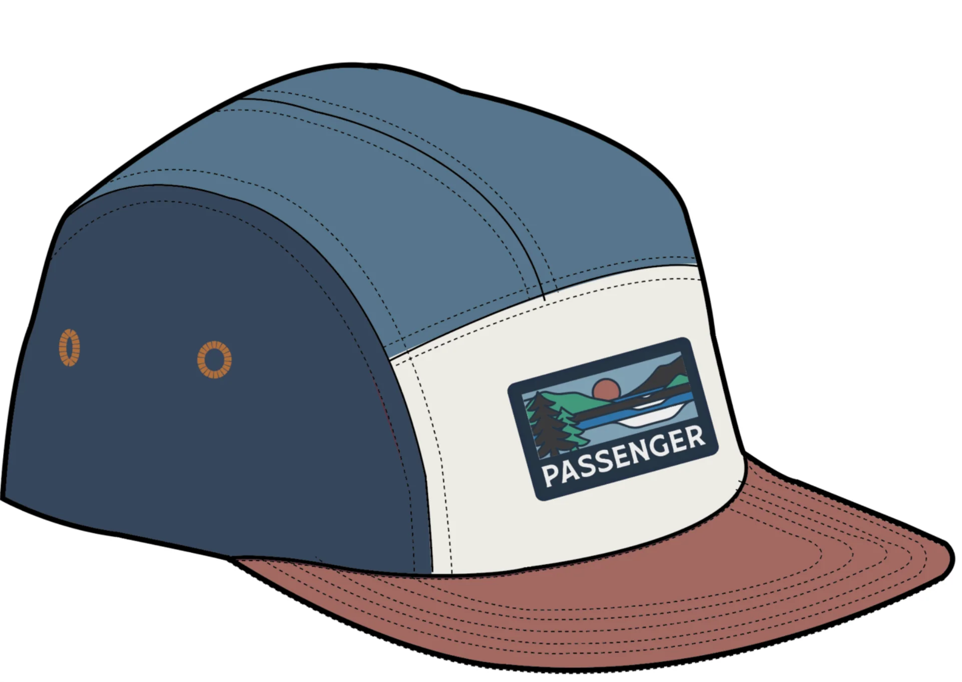 Roamer 5 Panel Kappe - Moonlight Blue Multi – Bild 7