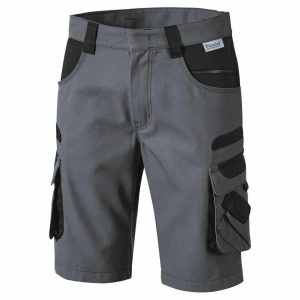 Pionier Workwear TOOLS Bermuda 5381 Berufshose Shorts grau / schwarz