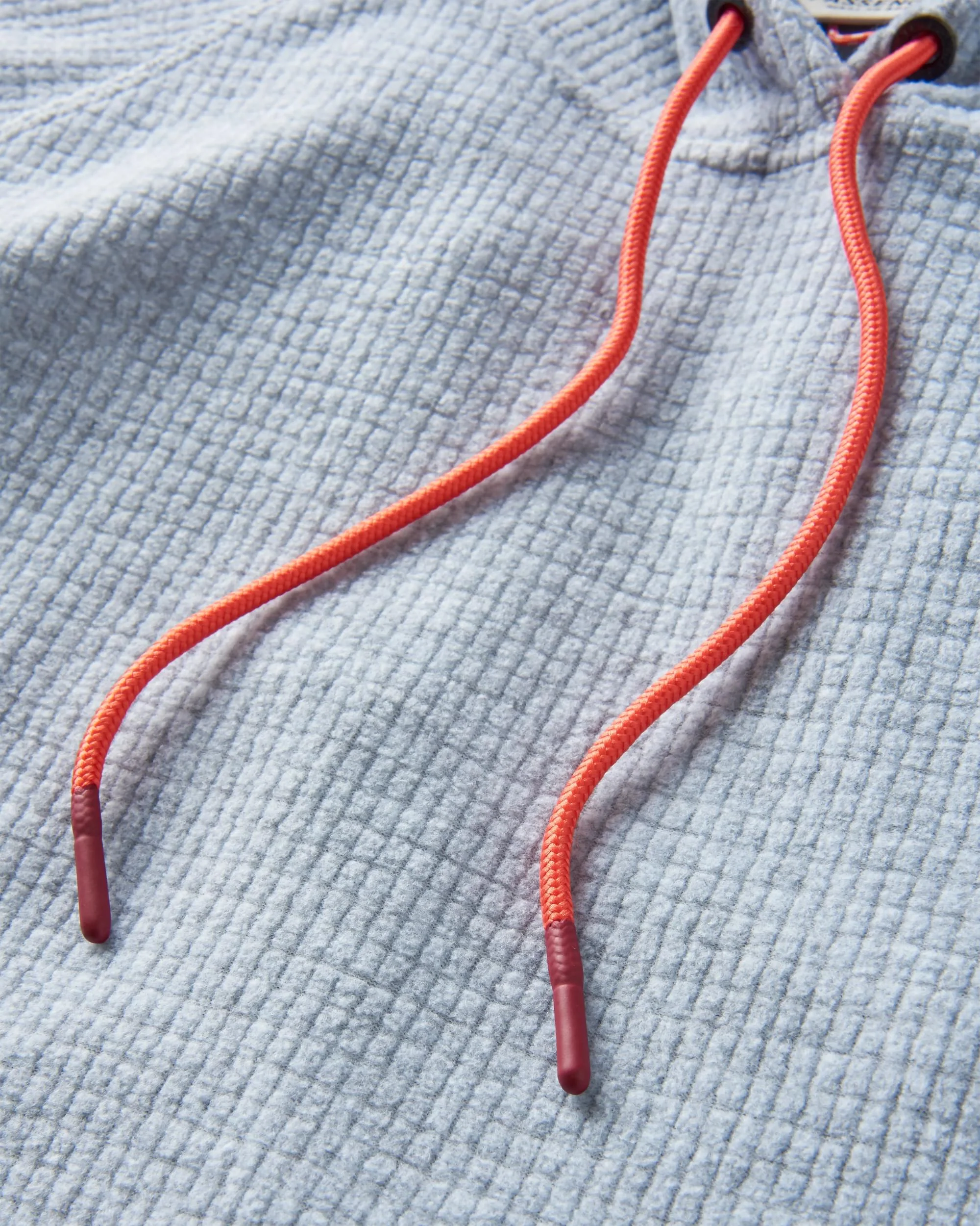 Point Grid Polar Fleece Kapuzenpullover - Graumeliert – Bild 7