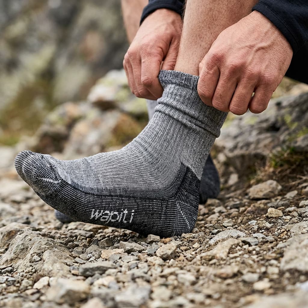 wapiti® TREK S07 Merino Heavy 4570 PROFESSIONAL Wandersocke Trekkingsocke – Bild 5