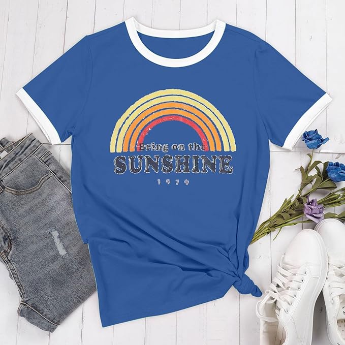 Good Vibes Shirt: Regenbogen-Design & Positive Botschaft – Bild 7