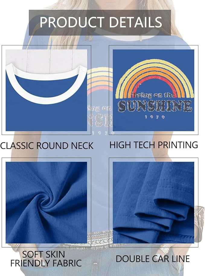 Good Vibes Shirt: Regenbogen-Design & Positive Botschaft – Bild 8