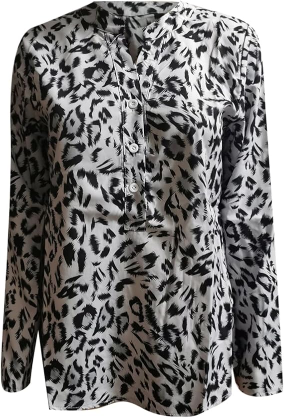 Leoprint Bluse - Trendiges Blusenshirt – Bild 5