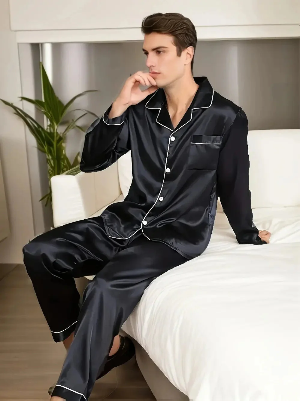 Seiden-Satin Pyjama Set