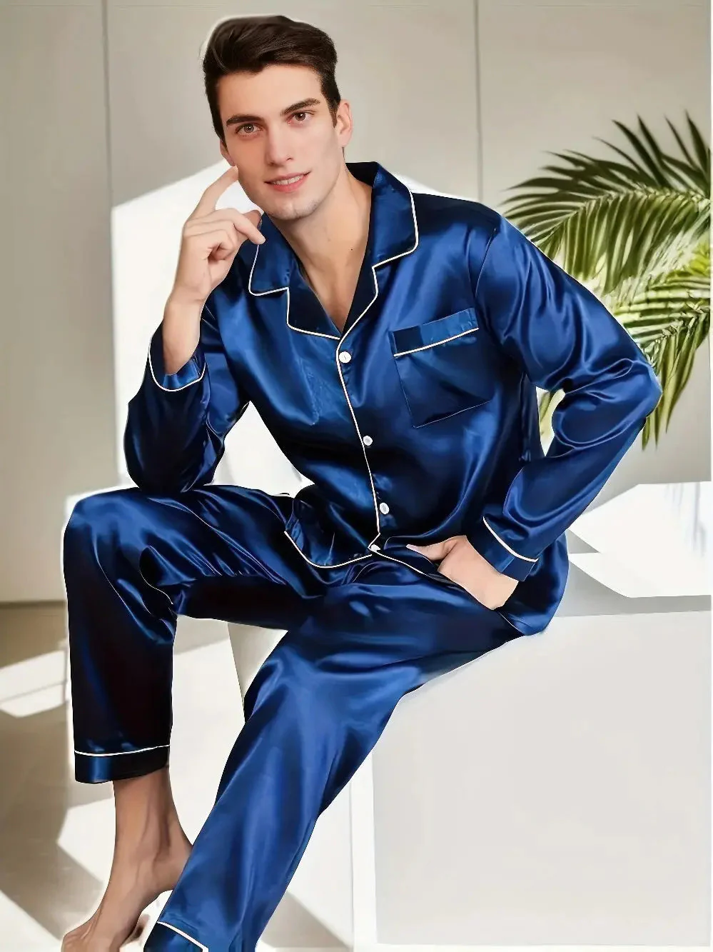 Seiden-Satin Pyjama Set – Bild 6