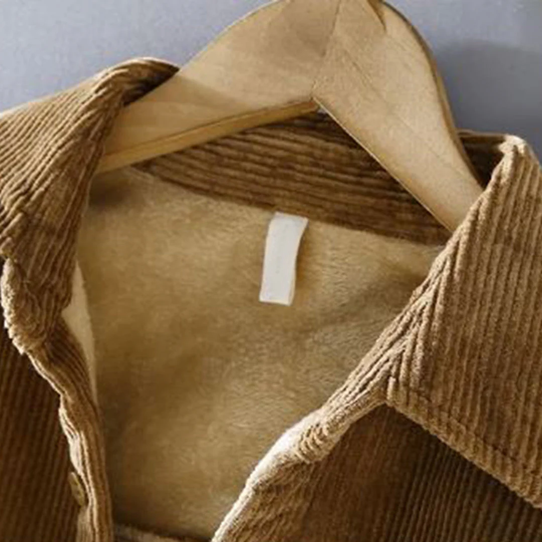 Langarm-Cordjacke mit Taschen – Bild 5