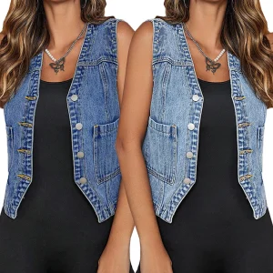 Damen Jeansweste - Modisch & Vielseitig
