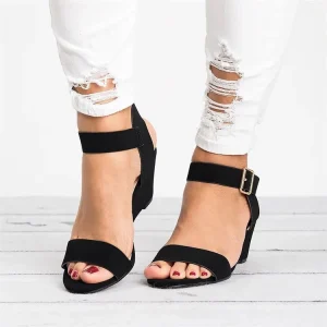 Damen Wedge-Sandalen mit Riemchen und komfortablem Fußbett