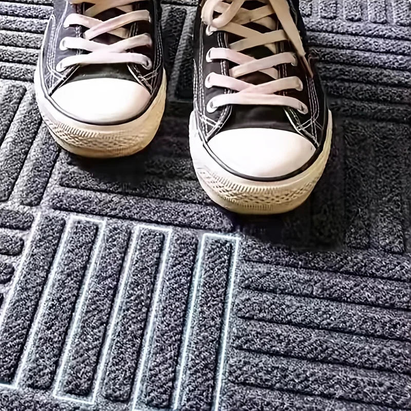 Rutschfeste Eingangsmatte – Dicke, langlebige Gummifußmatte mit Twill-Kante für Innen & Außen – Bild 6