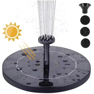 13/16/cm Schwimmende Solar-Wasserbrunnenpumpe – Solarpanel-Vogelbad-Fontäne mit 8 Düsen | Für Garten, Teich, Pool & Outdoor-Dekoration