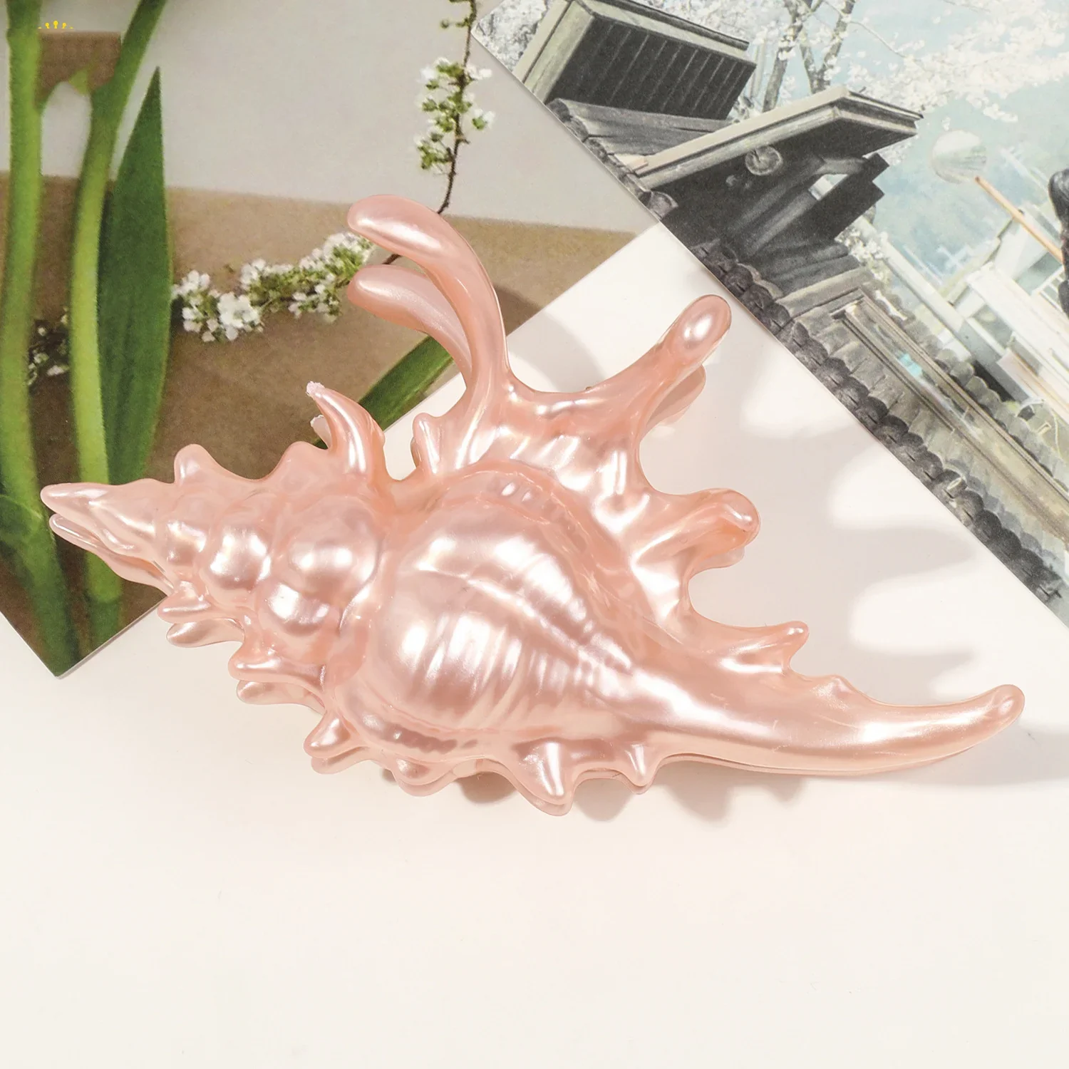 Ozean Muschel-Haarklammer – Haarspange für Damen & Mädchen – Bild 8