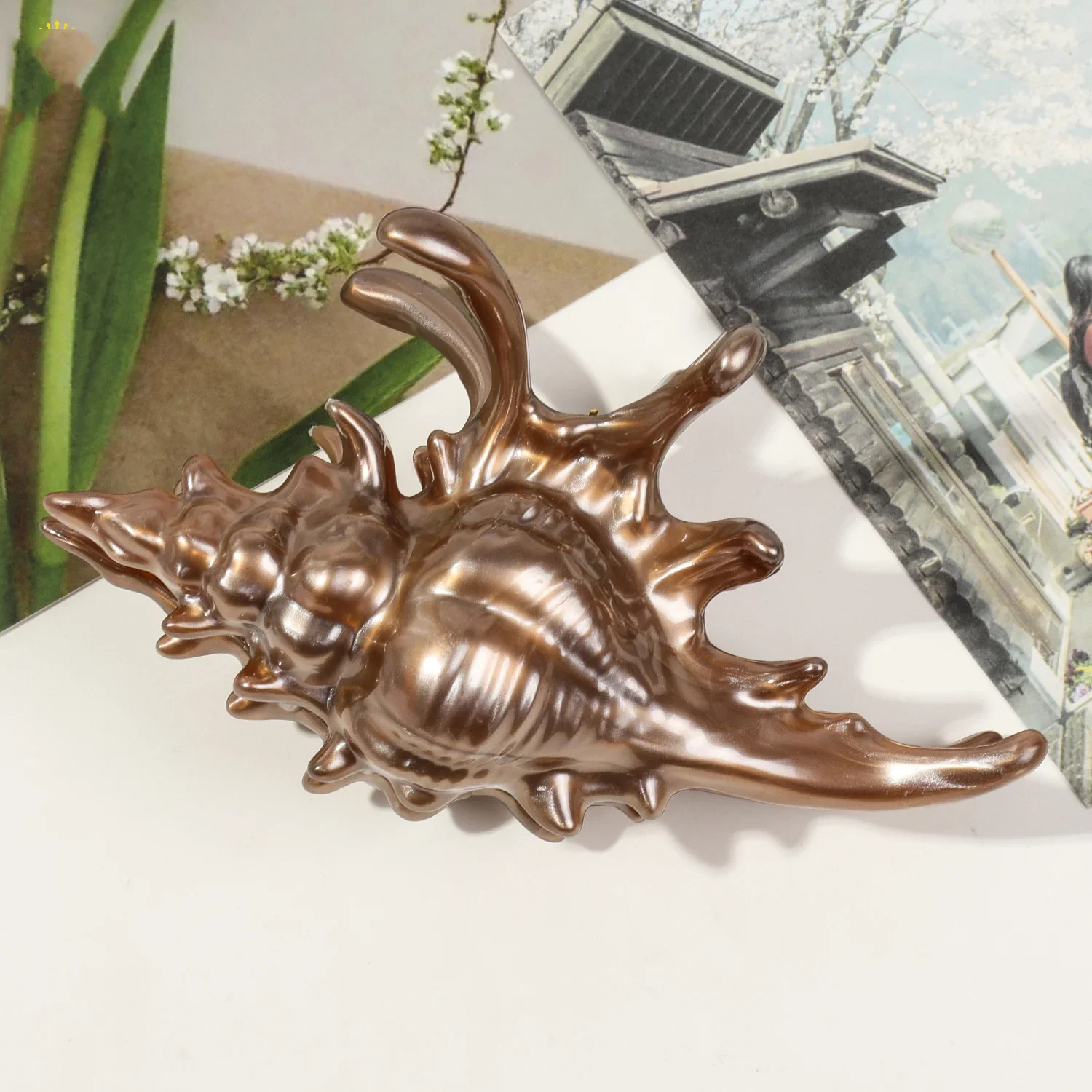 Ozean Muschel-Haarklammer – Haarspange für Damen & Mädchen – Bild 9